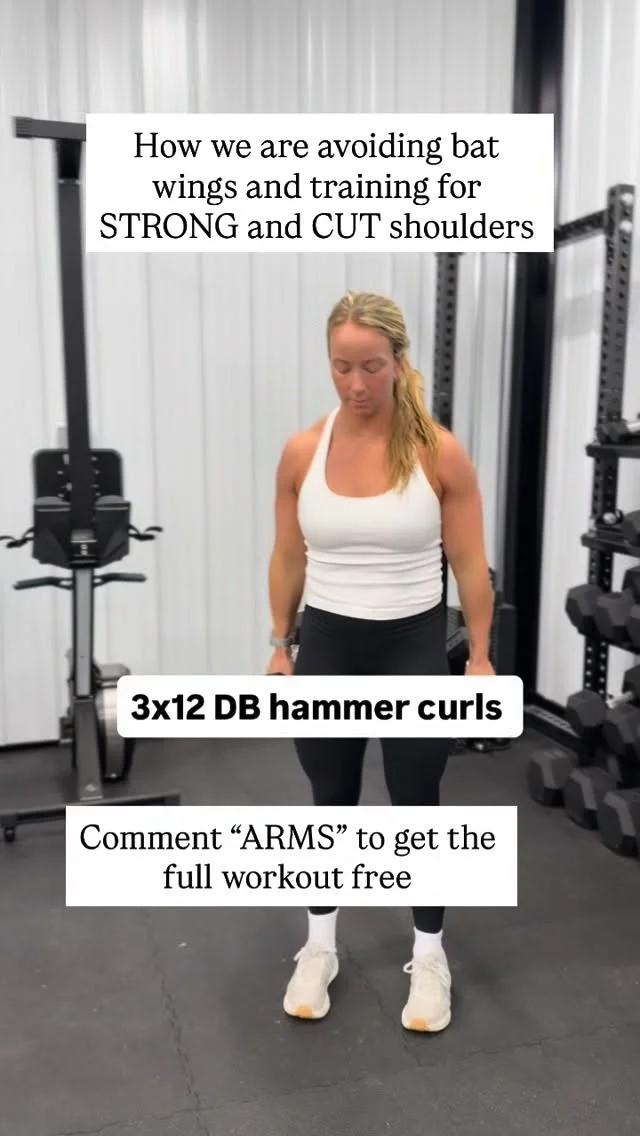 How we’re getting those strong, cut shoulders ✨ and avoiding those bat wings nobody wants You have to lift heavy, intentionally, and consistently.�Not just random workouts — real strength training that challenges your m...