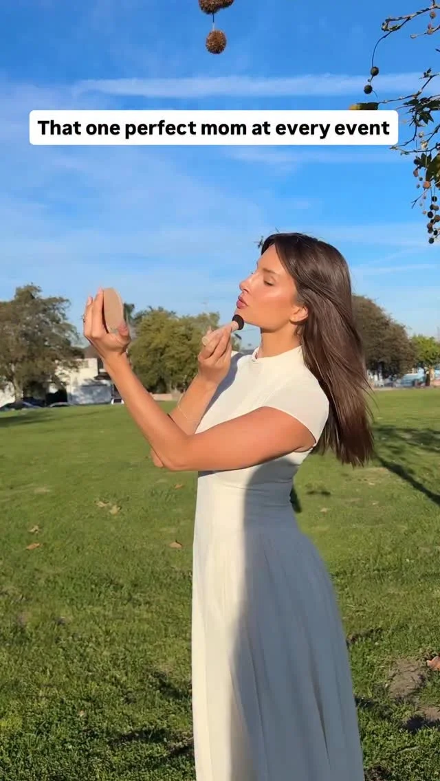 POV the perfect parent at the gathering with the best skin in the room thanks to the @originalnomakeupmakeup foundation ✨ #nomakeupmakeuppartner