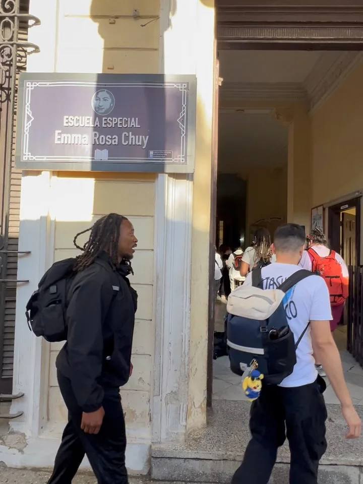 We visited Escuela Especial Emma Rosa Chuy in Old Havana to deliver aid, meet students, and learn how the blockade is impacting Cuba’s young people. 

This school enrolls students with a range of developmental and medical support needs. Due to the blockade, they have struggled to source essential medications and nutritional supports for students, who may also face medication and food shortages at home due to the blockade. 

Despite this, our delegation was inspired by the love that the school administration, teachers, and aides have for their students. These young people are continuing to learn and dream about their futures even amid the blockade, demonstrating the widespread resilience of the Cuban people.

Donate to @ifco_pastors4peace 
#endtheblockade #cubanoestasola #letcubalive
