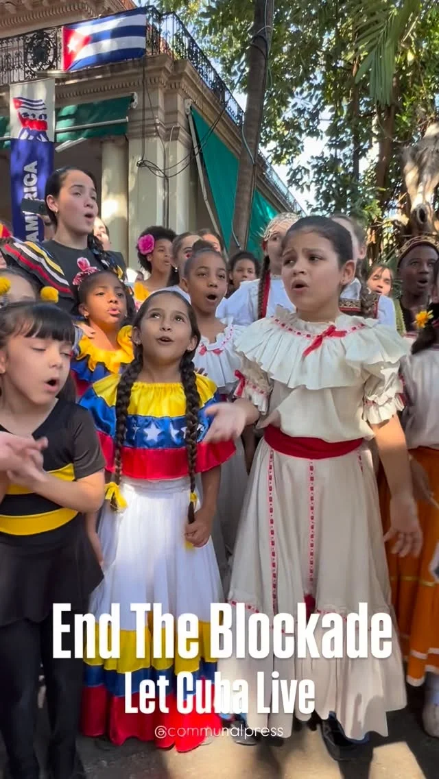 Yes I was crying as I was filming them. 😭😭 Children shouldn’t have to suffer under these conditions. 

Performance by @lacolmenitadecuba 🫶🏽

#endtheblockade #cubaisnotalone #letcubalive Donate to @ifco_pastors4peace 

🎥 @communalpress