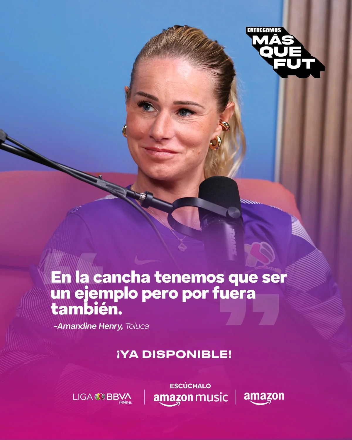 Más allá del juego, una voz con experiencia ⚽️ Amandine Henry comparte su visión y aprendizajes en Entregamos Más Que Fut ️ Escucha la charla completa en @amazonmusicmx #AmazonMX | #EntregamosTodoPorElFut | #AmazonMusic