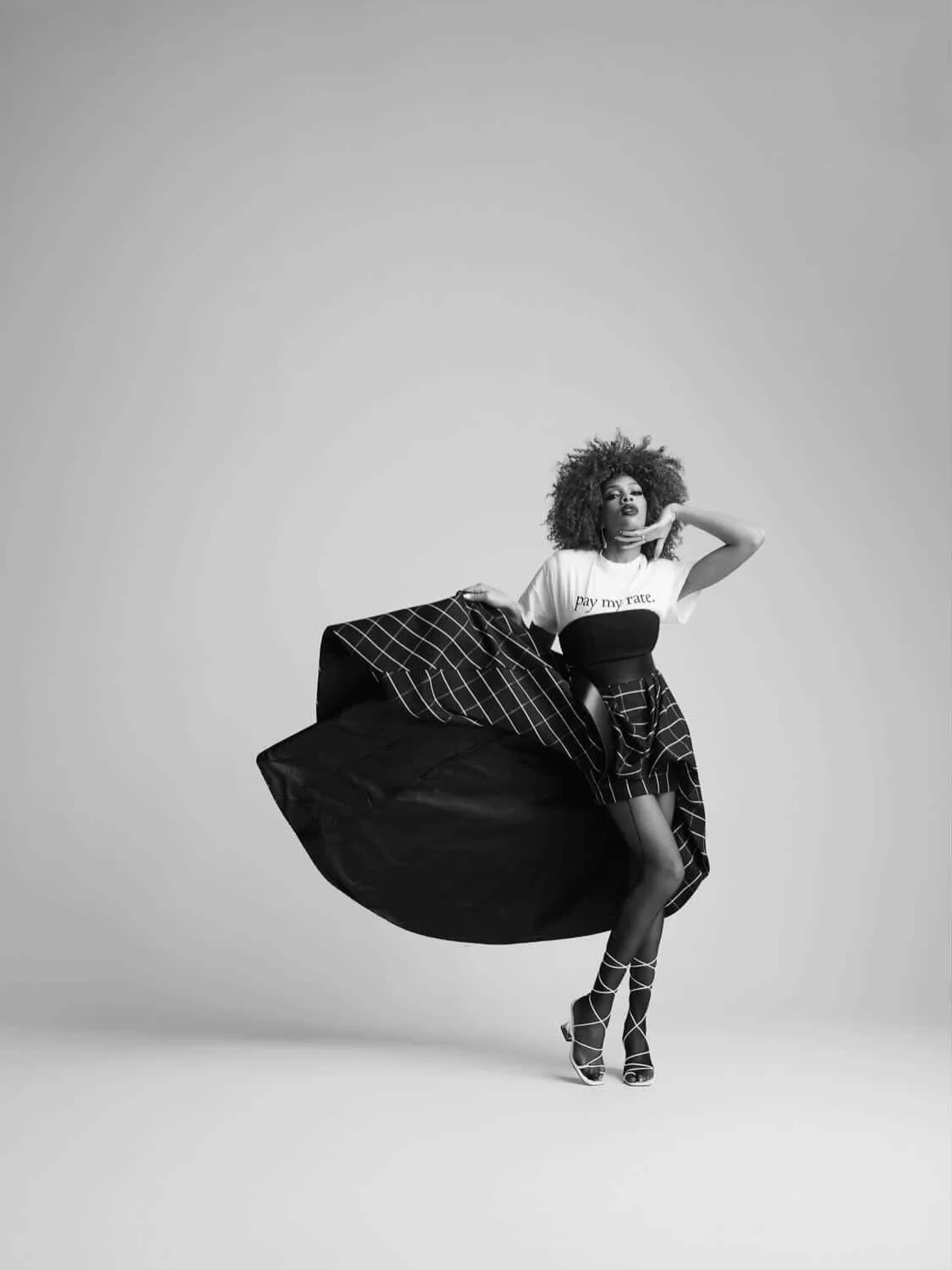 Gagged @ayoo.ariii You are looking fabulous in my PMR Tee Queen This shoot is fire Thank you @treneztheceo you killed her look love ❤️ Photographer: @allencooley MUA : @kenyahaynie Stylist : @treneztheceo