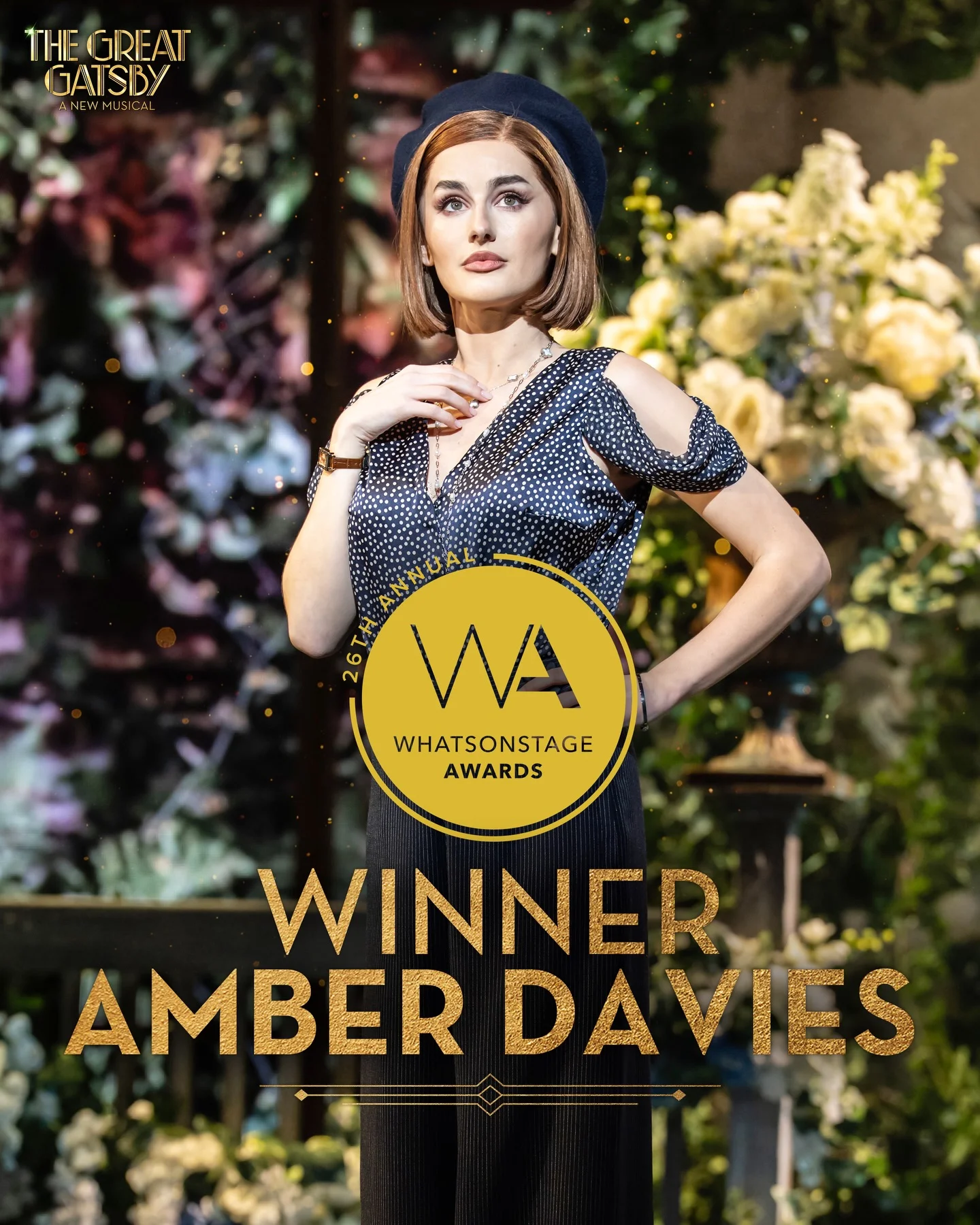 We ride, we ride, we ride for #LDNGatsby’s Jordan Baker @amb_d!✨ Winner of @whatsonstage Awards Best Supporting Performer in a Musical! Leave your congratulations in the comments, old sports #Gatsby #WestEnd #WhatsOnSta...