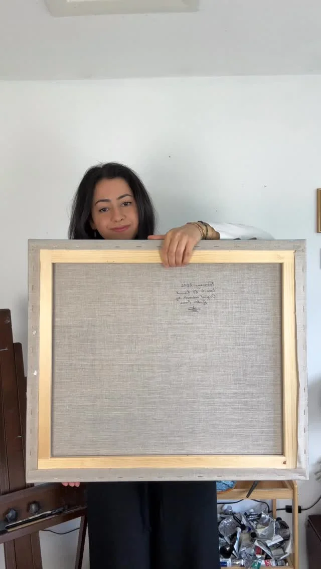 This painting is titled ‘Love Is All Around’ and the original is available in my bio #paintingreveal #oilpainting #cloudpainting