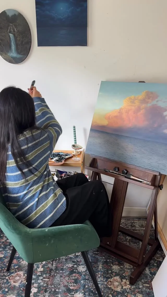 Hope you like this lil art vlog, I love making these for you! #oilpainter #artvlog #fineartist #artstudio