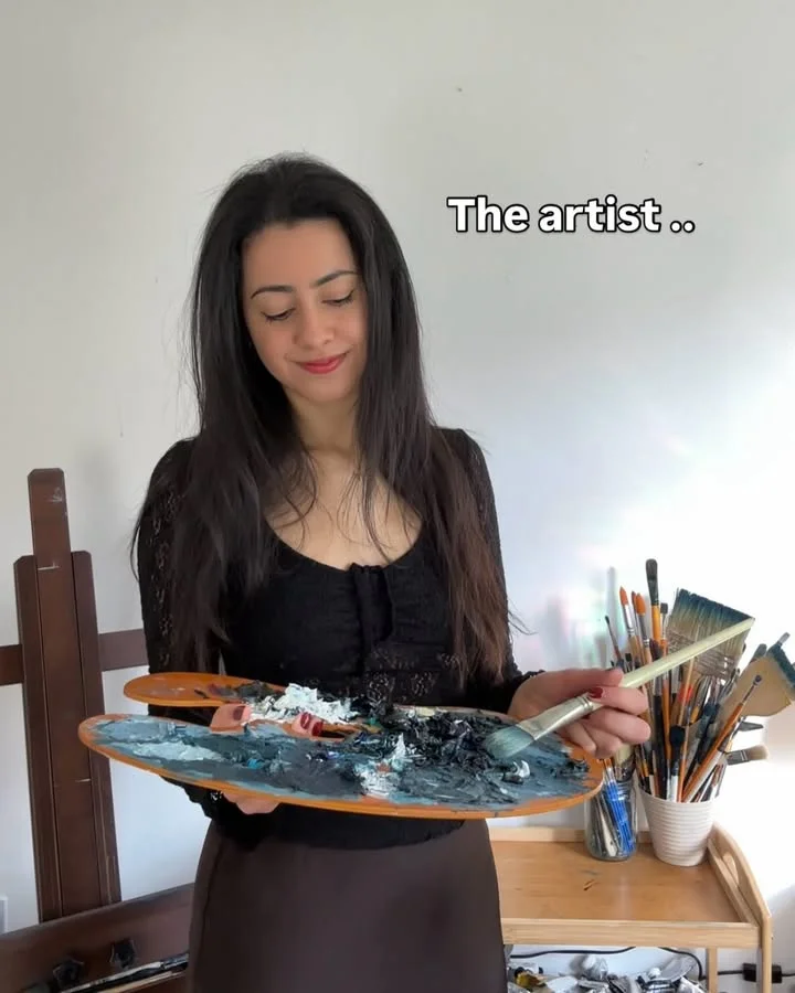 If these resonate with you, they’re available at amberemmi.com ( to my profile, only photo 6 & 8 are still available) I love getting lost in faraway places for hours as I try to capture them on the canvas. Each painting...