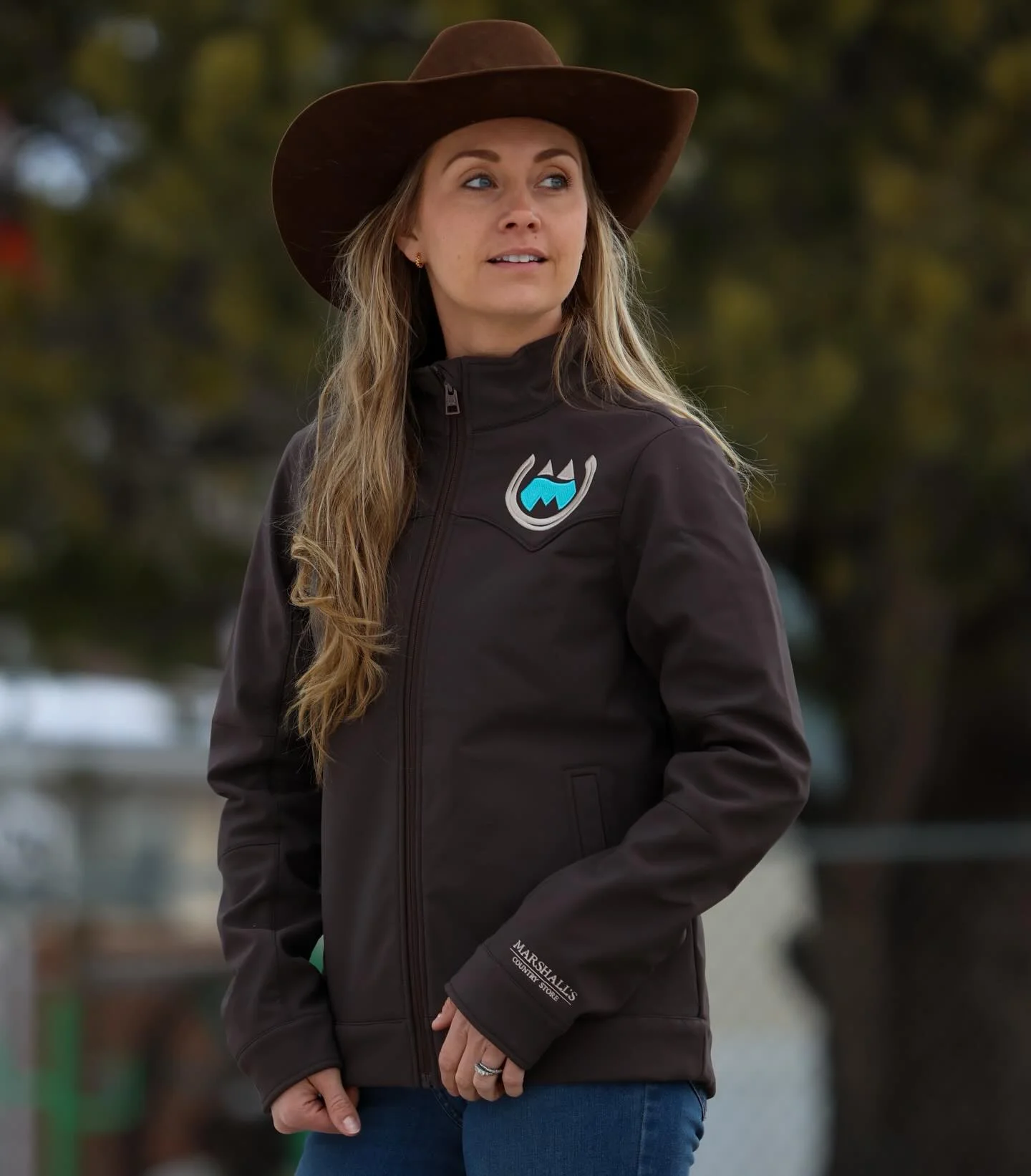 We took a classic cinch brown jacket and added Marshalls Country Store touches to make it uniquely ours What are your thoughts?! ⬇️