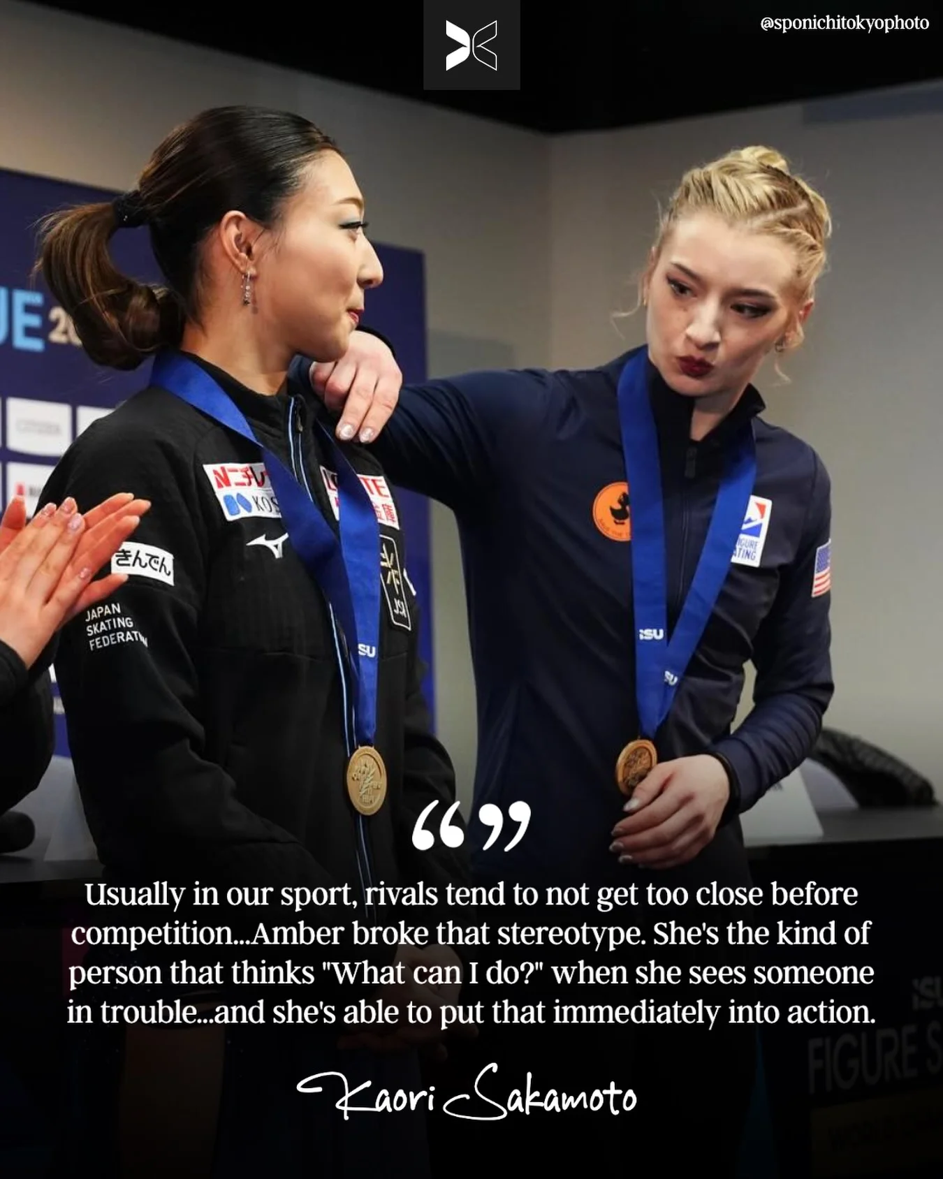 It’s always all heart from @amberglenniceskater on AND off the ice🫂