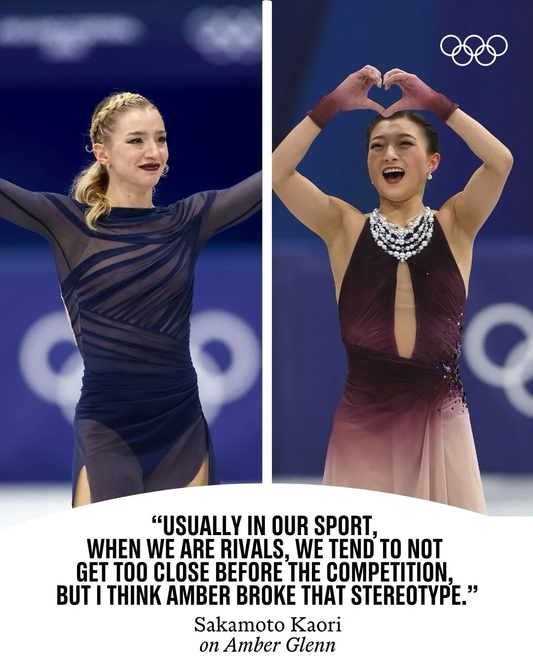Athletes supporting athletes 🫶✨

At the World Championships in Prague, Japan’s Sakamoto Kaori praised Amber Glenn of Team USA for her impact on figure skating and for being a supportive figure within the sport. 

She added: “She’s the kind of person who thinks, ‘What can I do when she sees somebody in trouble or in pain’, and she is able to put that immediately into action.”

#WorldFigure #FigureSkating