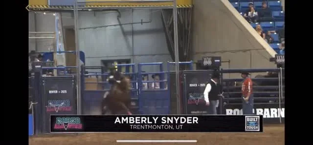 What we might be thinking sometimes…. “Do it again, do it again” #amberleysnyder #walkriderodeo #frenchopen #barrelracing