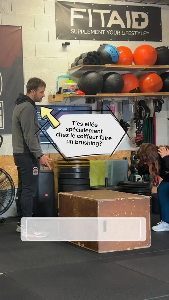 Le brushing c’est la base non !? #momfit #mumfit #maman #sport #crossfitgirls