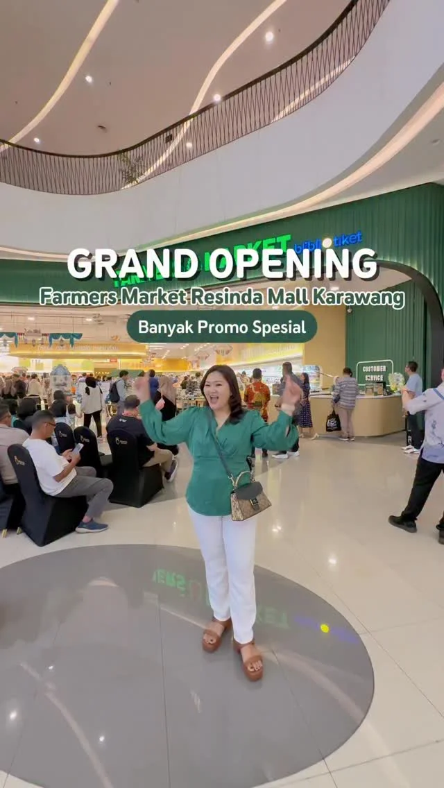 ✨ PILIHAN BELANJA SEMAKIN DEKAT ✨ Akhirnya New Farmers Market hadir di Karawang! Sekarang belanja kebutuhan harian & bulanan jadi makin praktis buat warga Karawang lokasinya di Ground Floor Resinda Park Mall Karawang. S...