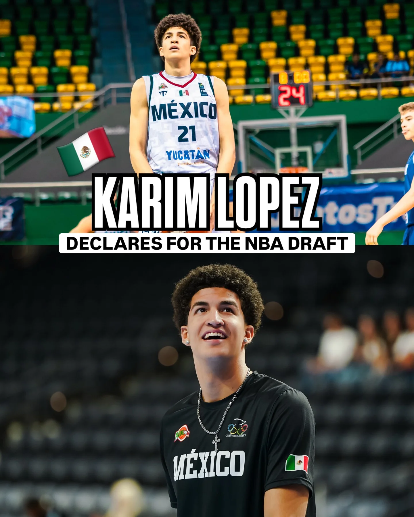 We’ve been here since the beginning From #U16AmeriCup 2023 to the #AmeriCup 2025 Qualifiers! Now Karim López declares for the @NBA Draft 2026.