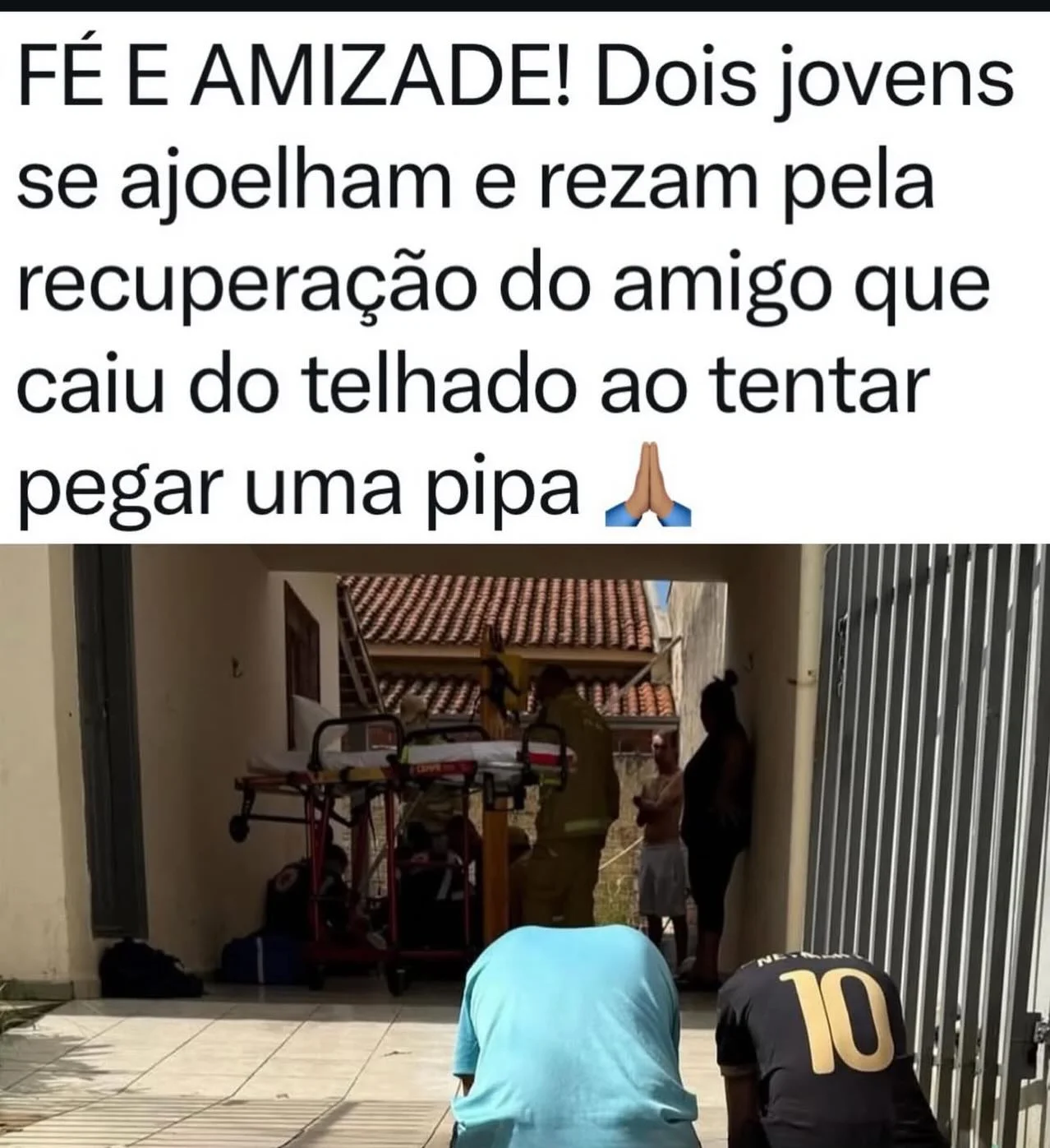 Durante o atendimento a um adolescente de 14 anos que ficou ferido após cair do telhado de uma residência ao tentar pegar uma pipa, em Maringá, dois amigos deram um exemplo emocionante de sensibilidade e solidariedade....