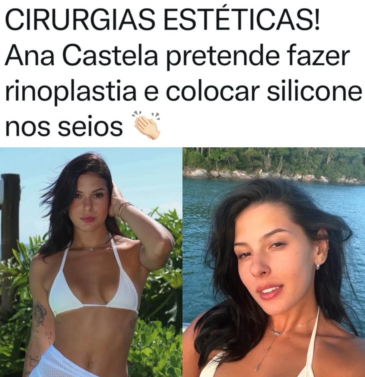 Ana Castela abriu o jogo sobre possíveis mudanças no visual durante uma entrevista recente. A cantora contou que tem vontade de fazer rinoplastia e colocar silicone nos seios, mas deixou claro que não é algo para agora....