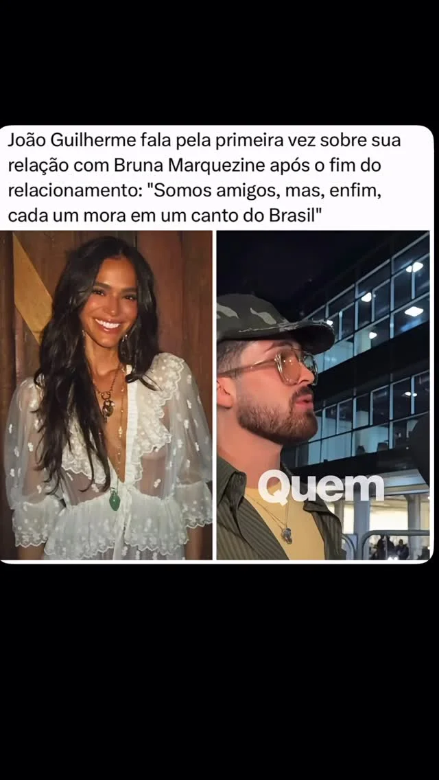 Durante sua passagem no Lollapalooza, João Guilherme conversou com a imprensa, e respondeu falando sobre sua relação com Bruna Marquezine após o término.