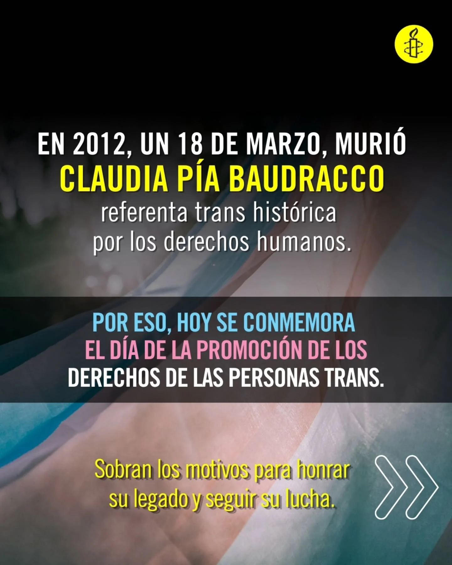 ️‍⚧️ Hoy recordamos a Claudia Pía Baudracco, referenta histórica de la lucha por los derechos trans en Argentina. Su legado sigue vivo en cada derecho conquistado y en cada voz que se alza frente al odio y la violencia....