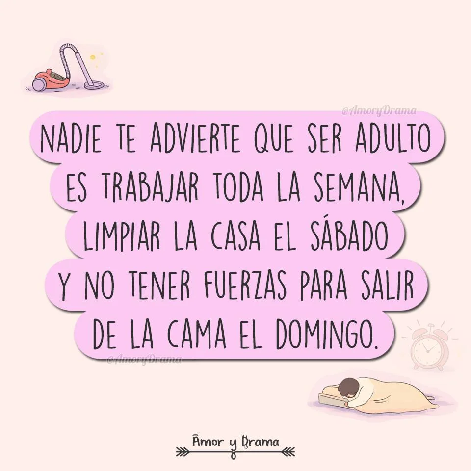 La adultez no vino con manual… vino con cansancio crónico y lista infinita de pendientes. El verdadero plan del domingo ahora es sobrevivirlo. ¿Tu domingo es de productividad extrema o de recuperación emocional? #AmorYD...