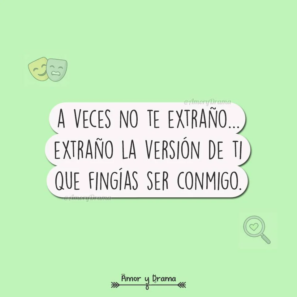 Esa que sí se quedaba, que sí parecía importar, que me hacía creer que todo era real. Porque al final no perdí a alguien… perdí una ilusión bien actuada. ¿Alguna vez extrañaste a alguien… o solo a lo que creías que era?...