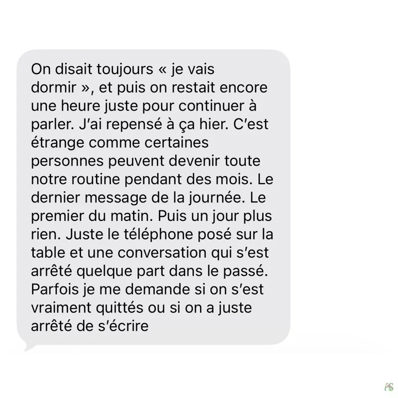 Archive d’une conversation qui n’existe plus