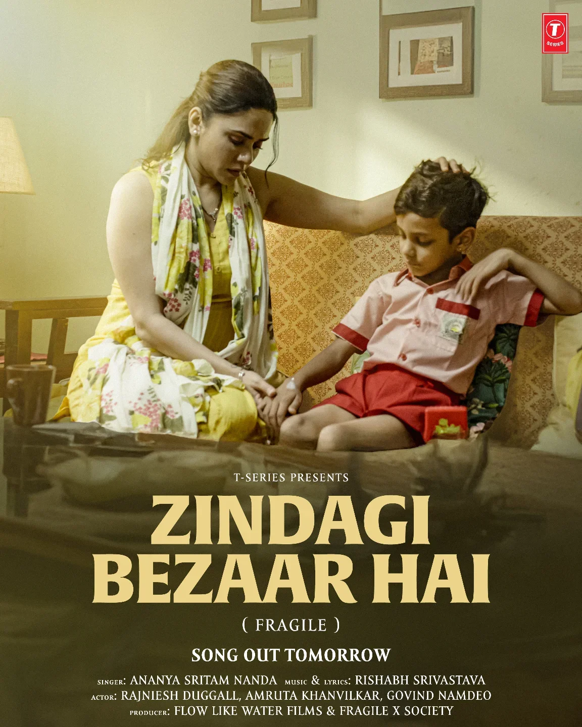 Something powerful is coming tomorrow.
A song that doesn’t just play… it stays with you.

Zindagi Bezaar Hai — from the First Film ever made on Fragile X Syndrome… Titled ’Fragile’.

Watch on T-series

[Zindagi Bezaar Hai, Fragile X Awareness, genetic cause of autism, T series, Flow like water films, Fragile X Society India, Fragile the short, fragile x syndrome, Special children,  Powerful message, Noble cause, Spread awareness]

#Tseries #FragileXIndia #AutismAwareness #flowlikewaterfilms #fragiletheshort 

@rajnieshduggall @anandpachigar @amrutakhanvilkar @realgovindnamdev @abhishekpatel9
@sisodiapravinsingh @flowlikewaterfilms @fragiletheshort @arabinda_music @dheerajpadiyar presconrealtors @dopamitsinghh @gaaurianactor @littleangelsschool05 @thekinishasanghvi @shalinikedia @ananyasritamnanda @fragilexindia