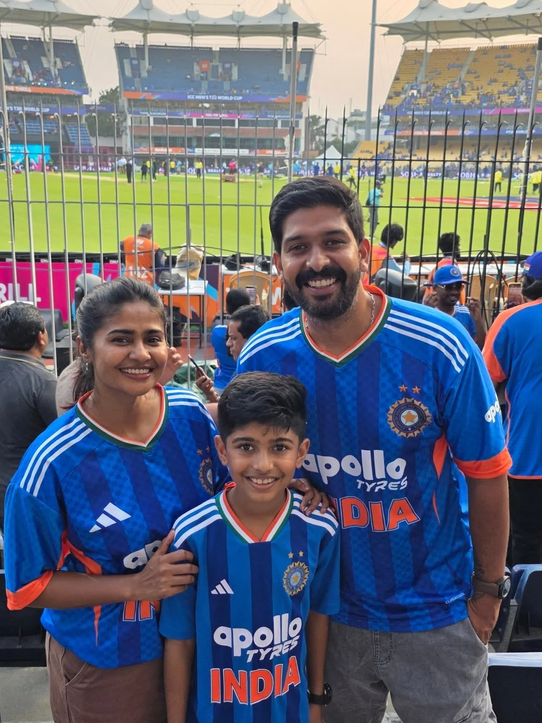 What an Experience at the Chepauk Stadium Big Win for India and on to the next one with WI ♥️ #amruthaabishekseries #tamil #kannada #couple