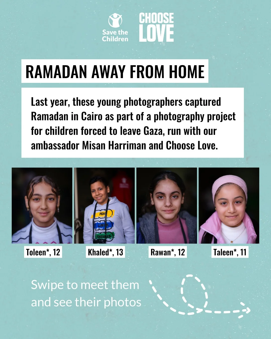 Toleen, Khaled, Rawan and Taleen* took these beautiful photos of their Ramadan celebrations as part of a photography project at our child-friendly space in Cairo last year. The project, run in collaboration with our amb...