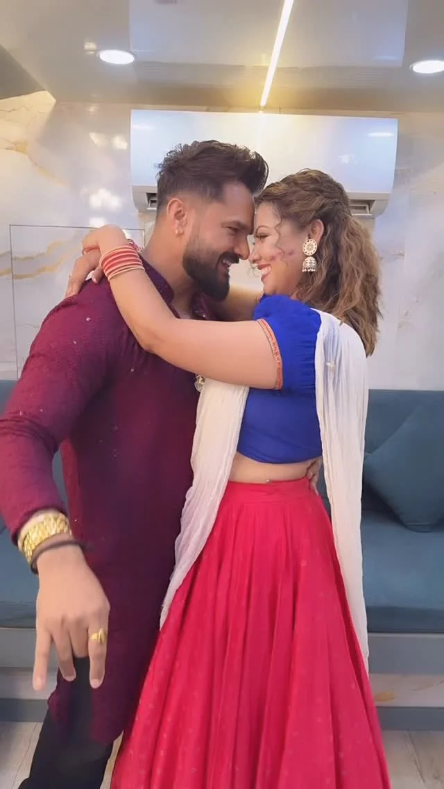 Holi baad aake ❤️‍❤️‍❤️‍ #rakshagupta #khesharilalyadav #raksharules #rakshafam #rakshalove